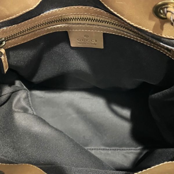 Gucci GG Canvas Leather Tote Shoulder Bag — view 6
