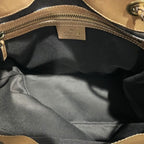 Gucci GG Canvas Leather Tote Shoulder Bag — view 6