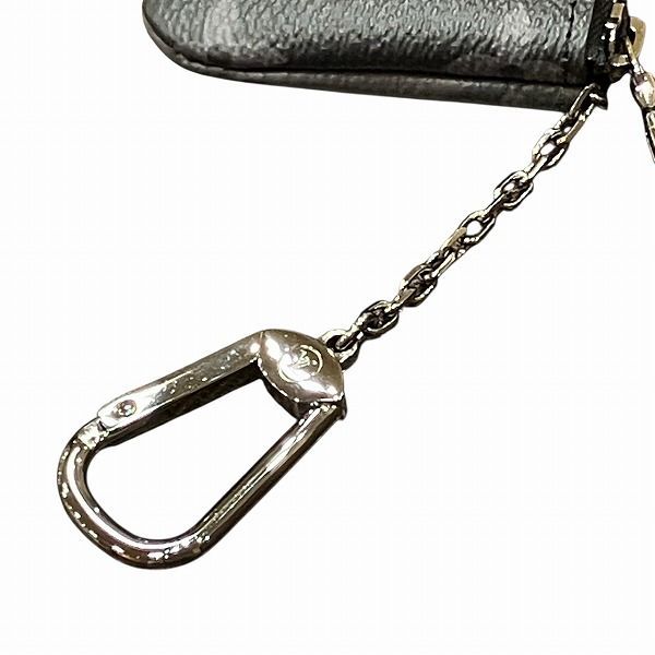 Louis Vuitton Monogram Eclipse Pochette Cles Coin Case Gray Black — view 6