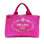 Prada Canapa Pink Canvas Tote