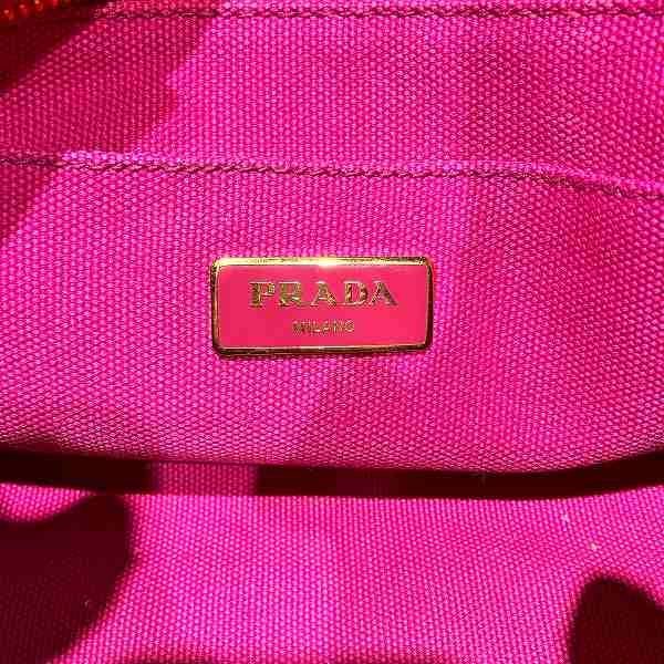 Prada Canapa Pink Canvas Tote — view 4