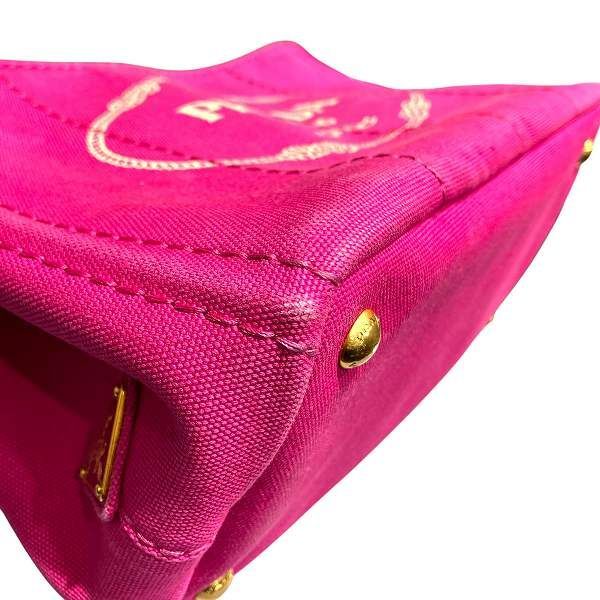Prada Canapa Pink Canvas Tote — view 9