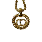 Dior Twist Circle CD Logo Necklace — view 4