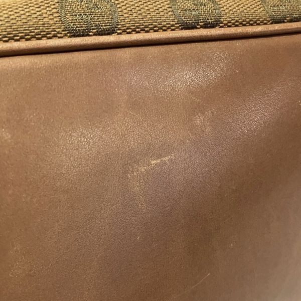 Gucci GG Canvas Leather Tote Shoulder Bag — view 8