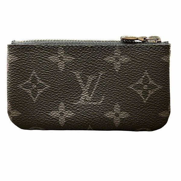 Louis Vuitton Monogram Eclipse Pochette Cles Coin Case Gray Black — view 2