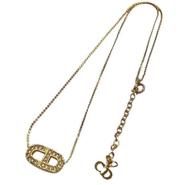 Dior CD Logo Gold Necklace — view 3