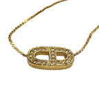 Dior CD Logo Gold Necklace — view 7