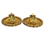 Chanel CC Logo Gold Vintage Earrings — view 8