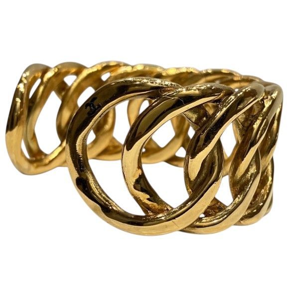 Chanel Vintage Gold Bangle Bracelet — view 3