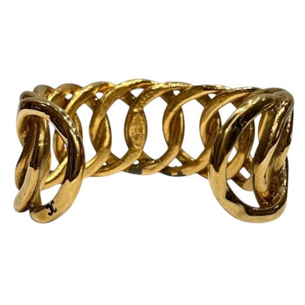 Chanel Vintage Gold Bangle Bracelet — view 5