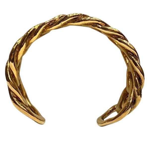 Chanel Vintage Gold Bangle Bracelet — view 7