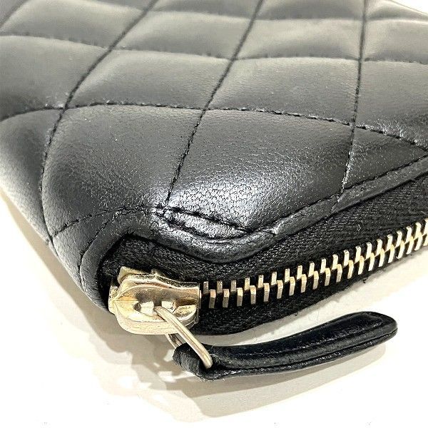 Chanel Quilted Lambskin Zip Around Wallet — view 8