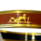 Hermes Enamel PM Cloisonne Red Bangle X — view 6