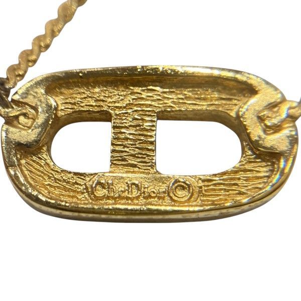 Dior CD Logo Gold Necklace — view 5