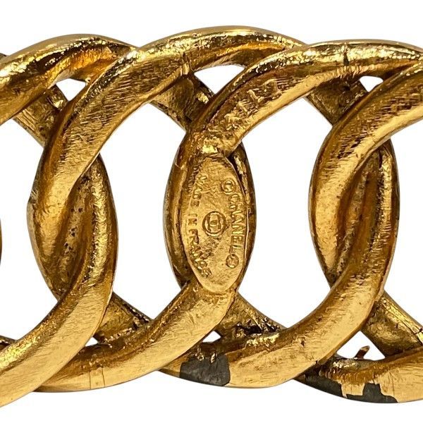 Chanel Vintage Gold Bangle Bracelet — view 2