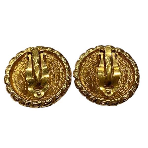 Chanel CC Logo Gold Vintage Earrings — view 3