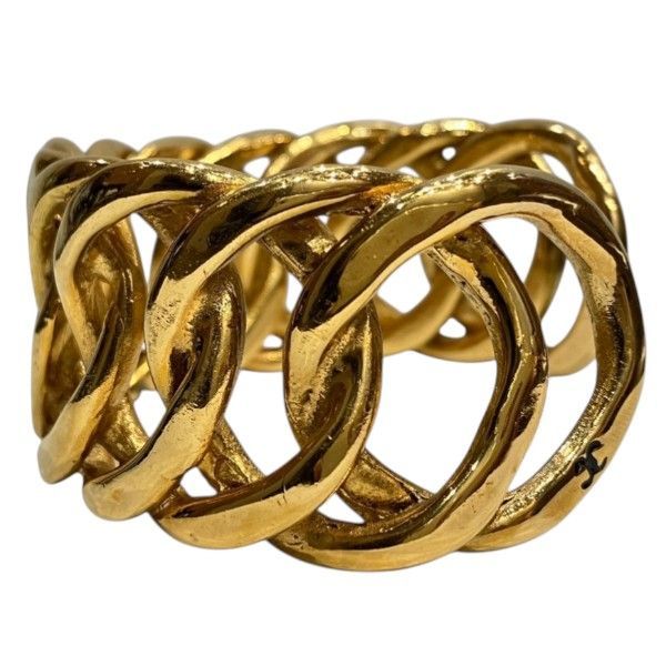 Chanel Vintage Gold Bangle Bracelet — view 4