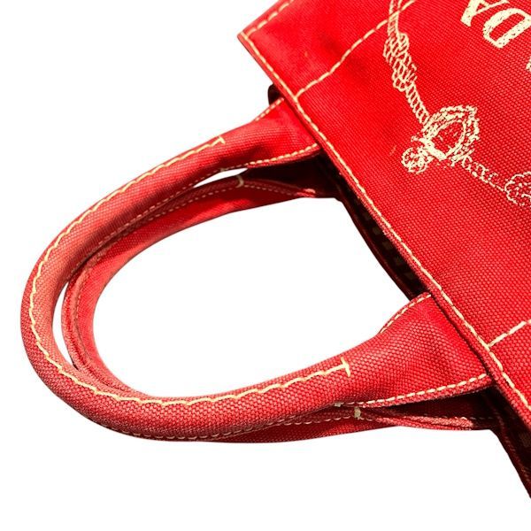 Prada Canapa Red Tote — view 7