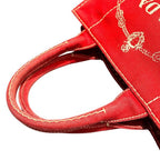 Prada Canapa Red Tote — view 7