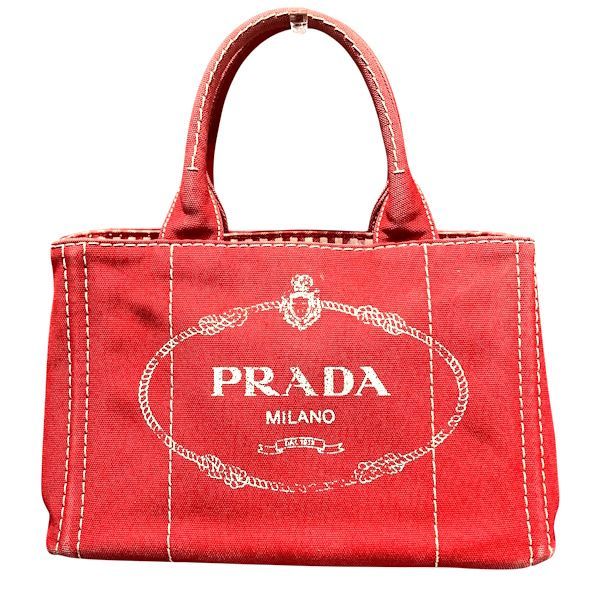 Prada Canapa Red Tote