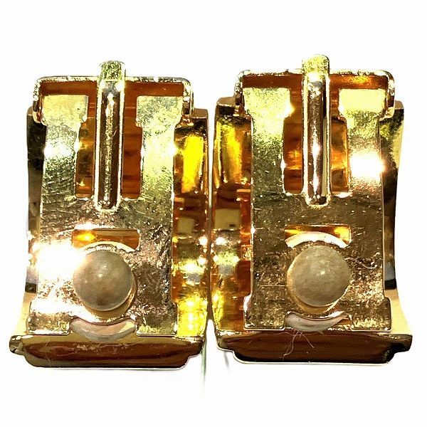 Hermes Enamel Earrings White Blue Yellow — view 7