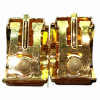 Hermes Enamel Earrings White Blue Yellow — view 7