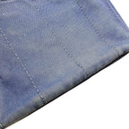 Prada Canapa Blue Canvas Tote — view 8
