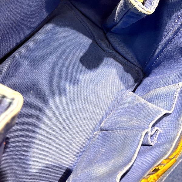 Prada Canapa Blue Canvas Tote — view 5