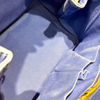 Prada Canapa Blue Canvas Tote — view 5