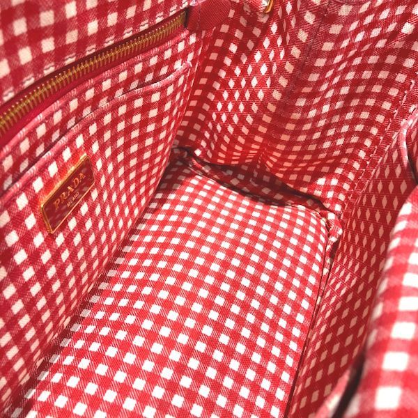 Prada Canapa Red Tote — view 8