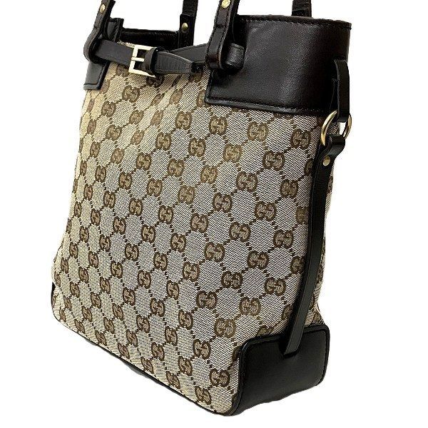 Gucci GG Canvas Tote Beige Brown — view 7