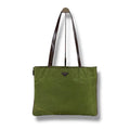 Prada Tote Triangle Logo Tessuto Nylon Khaki Green