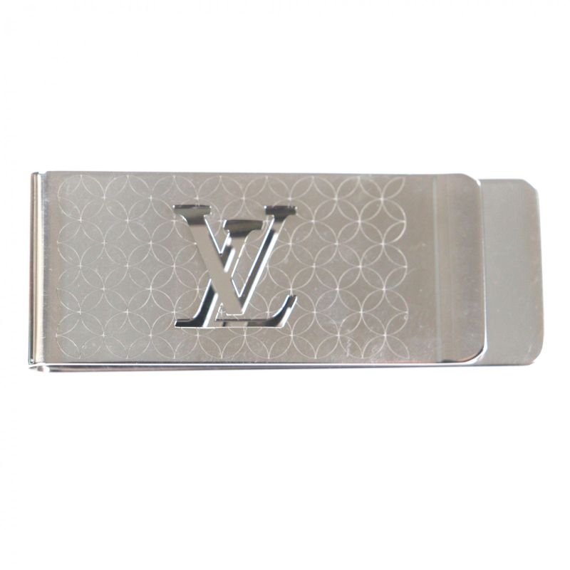 Louis Vuitton Bill Clip Champs Elysees Scissors Money Silver