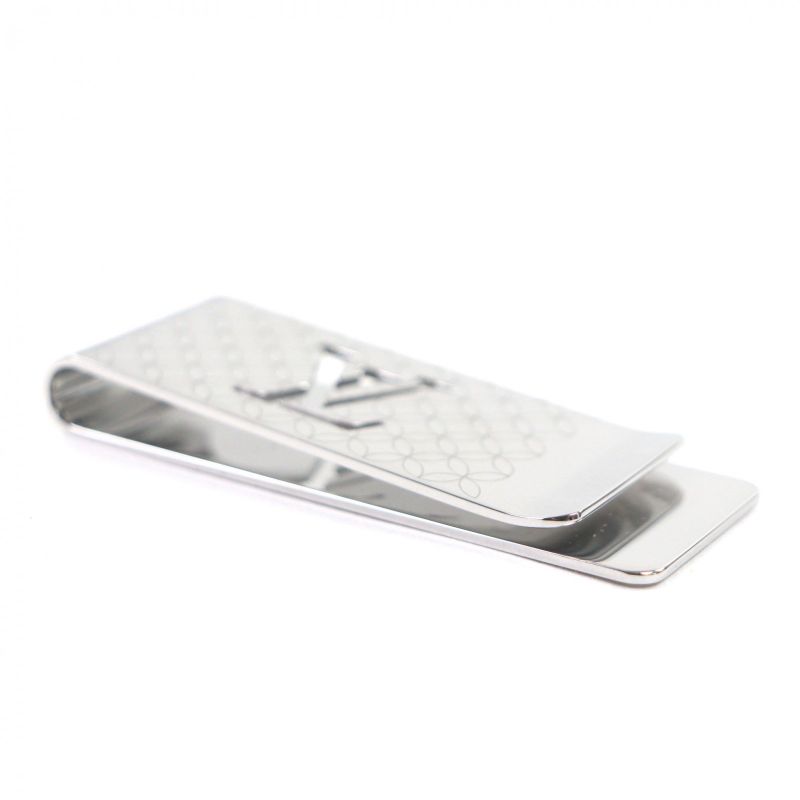 Louis Vuitton Bill Clip Champs Elysees Scissors Money Silver