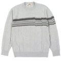 Hermes Workman Female Wool Cashmere Crew Neck Pullover Knit Sweater Gray