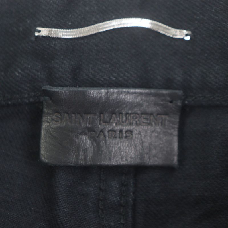 Saint Laurent Paris Cowhide with Leather Patch Hat