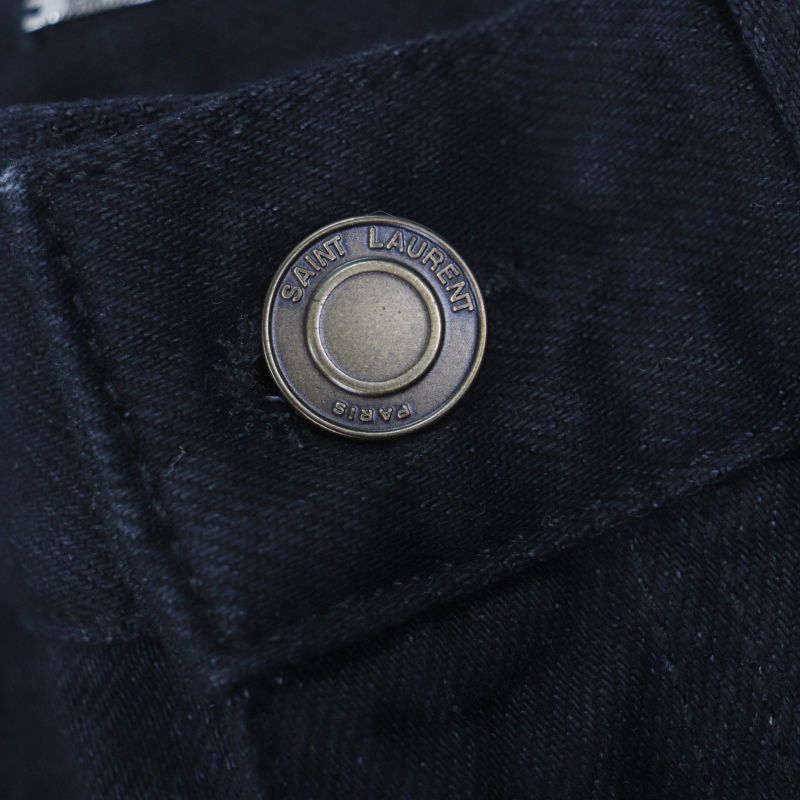 Saint Laurent Paris Cowhide with Leather Patch Hat
