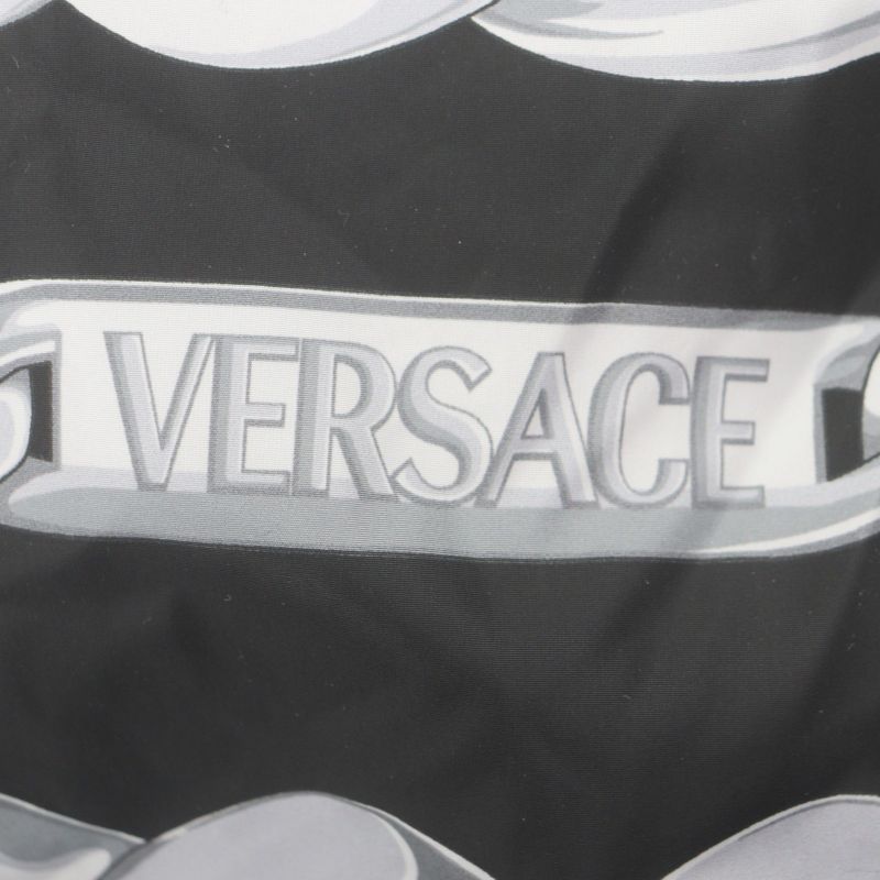 Versace Medusa Chain All Over Pattern Reversible Zip Up with Batting Hat