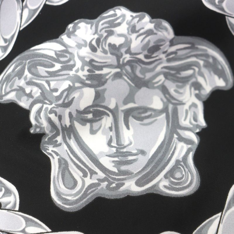 Versace Medusa Chain All Over Pattern Reversible Zip Up with Batting Hat