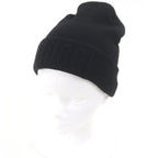 Gucci Logoworkman Beanie Knit Cap Hat Black Sweater