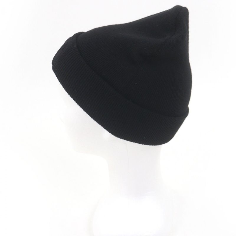 Gucci Logoworkman Beanie Knit Cap Hat Black Sweater