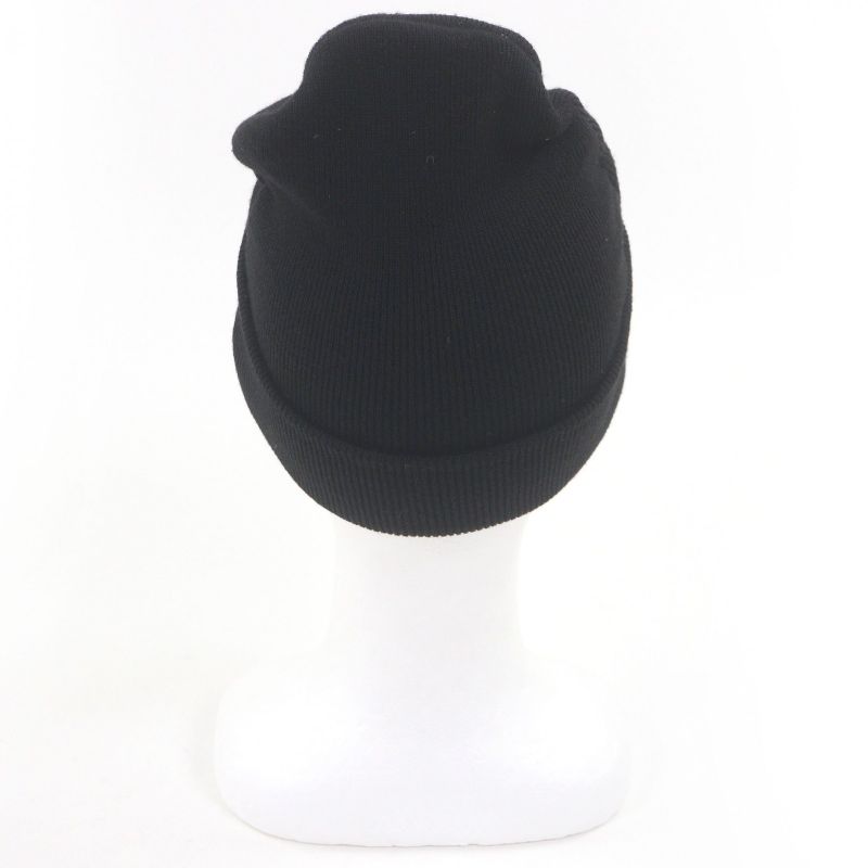 Gucci Logoworkman Beanie Knit Cap Hat Black Sweater