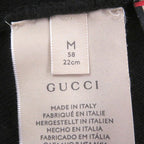 Gucci Logoworkman Beanie Knit Cap Hat Black Sweater