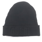 Gucci Logoworkman Beanie Knit Cap Hat Black Sweater