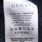 Gucci Neoprene Logo Web Stripe Zip Up Track Jacket Navy Hat