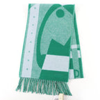 Hermes Workman Female Cashmeremuffler Steady Go Mint/ Bicolor Scarf