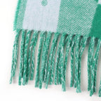 Hermes Workman Female Cashmeremuffler Steady Go Mint/ Bicolor Scarf