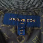 Louis Vuitton Lining Monogram Logo Down Jacket Khaki 34 Coat