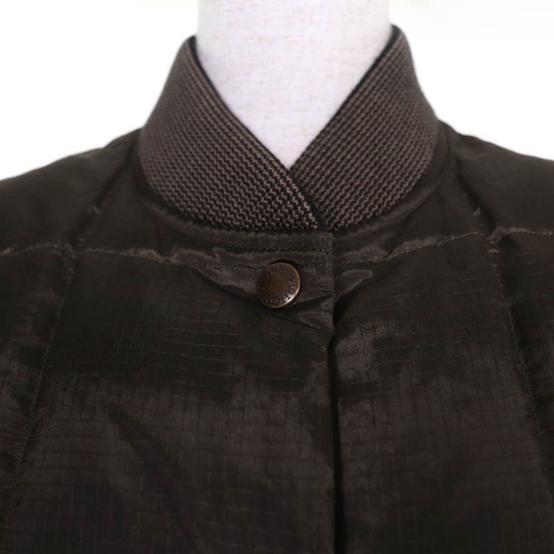 Louis Vuitton Lining Monogram Logo Down Jacket Khaki 34 Coat