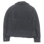 Bottega Veneta Sheepskin in Double Shearling Jacket Black 50 Hat